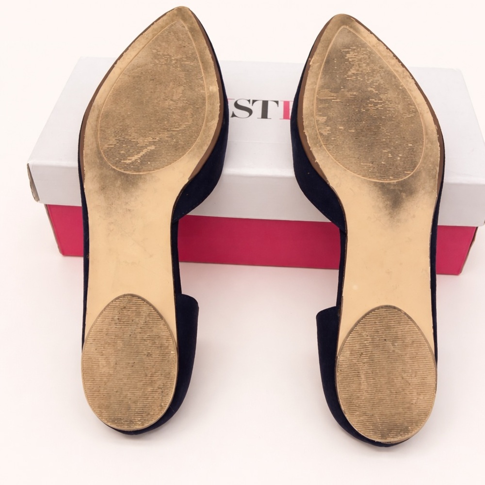 JustFab Chastina Navy Pointed Toe Flats – Size 10 - Picture 4 of 5
